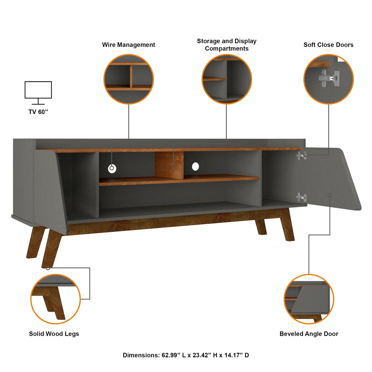 Manhattan Marcus - 63" TV Stand