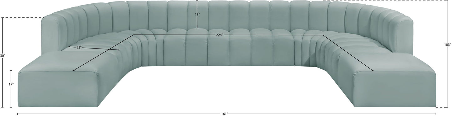 Arc - Faux Leather Modular Sectional