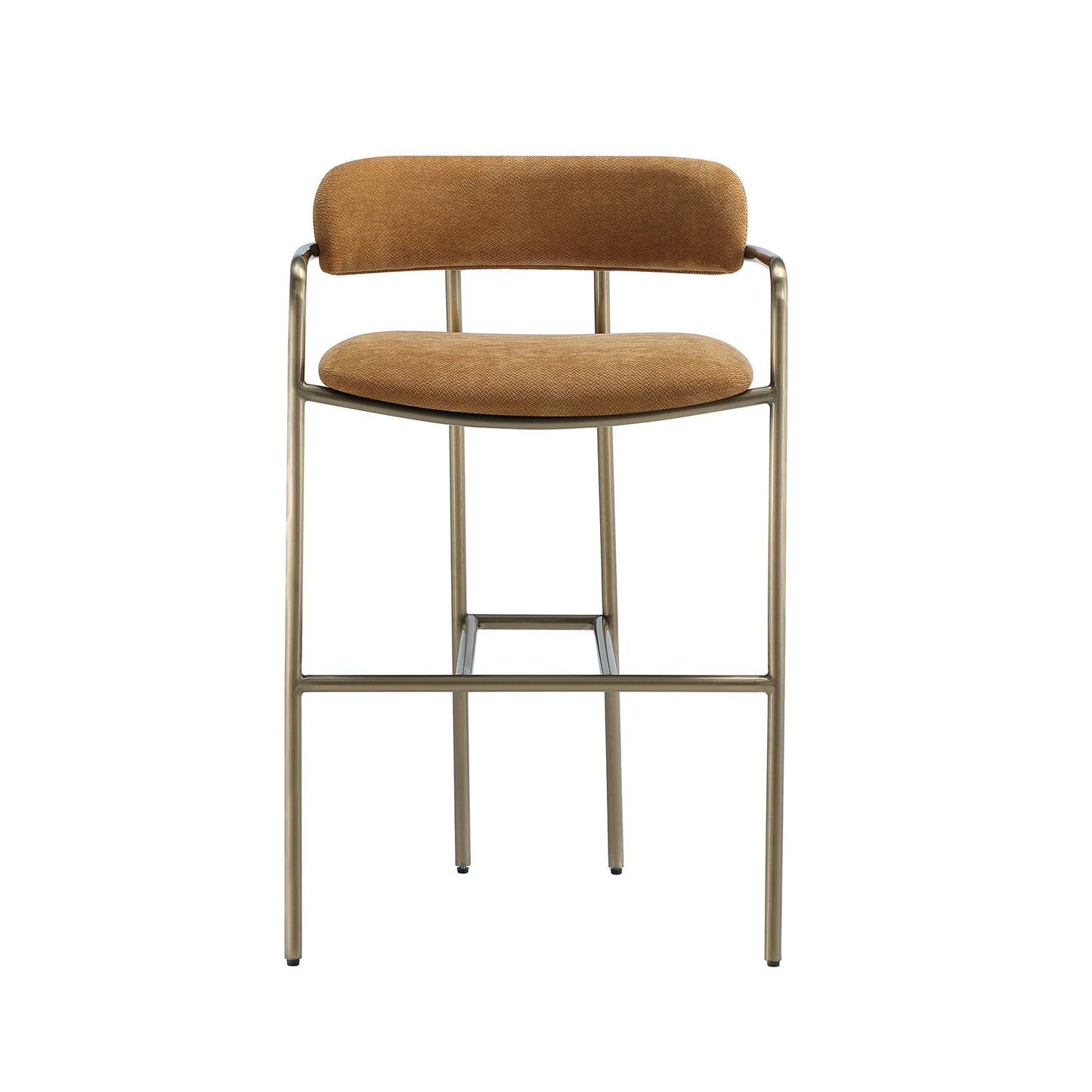 Manhattan Serene - Metal Upholstered Barstool