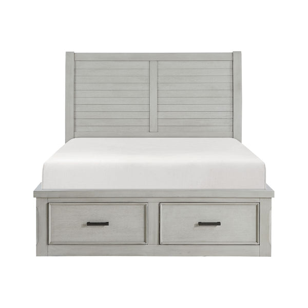 Willowbrook Eastern King Platform Bed with Storage Footboard and Side Rails