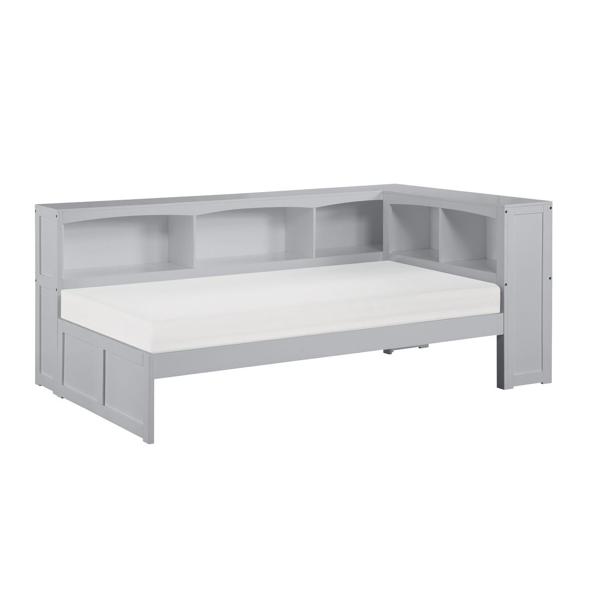 Orion Twin Bookcase Corner Platform Bed