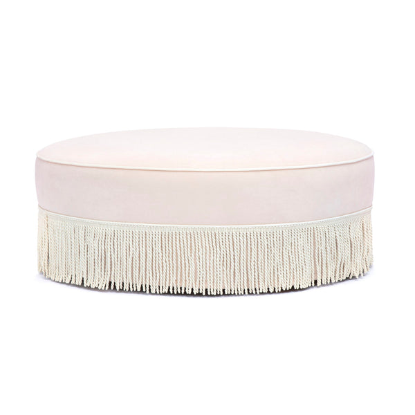 Tassy - Tasseled Round Ottoman