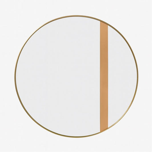 Nick - Wall Mirror - Brushed Brass