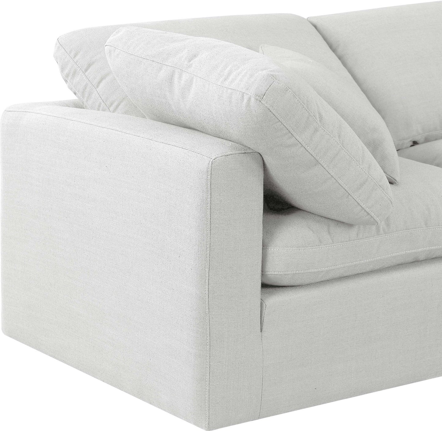 Indulge - Linen 8 Piece Modular Sectional - White