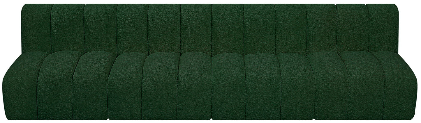 Arc - Boucle Fabric 4 Seats Modular Sofa