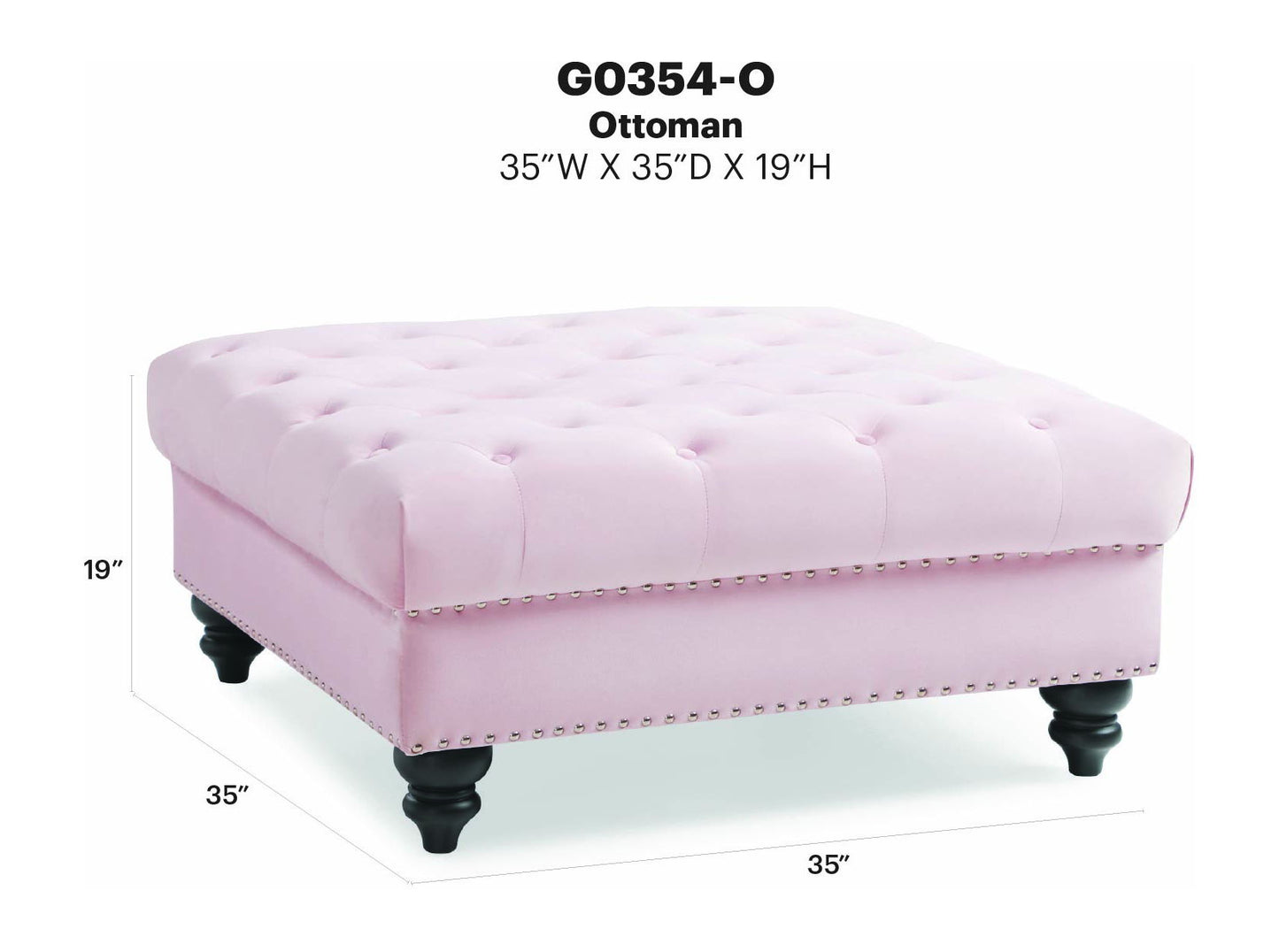 Glory Furniture - Nola - Ottoman