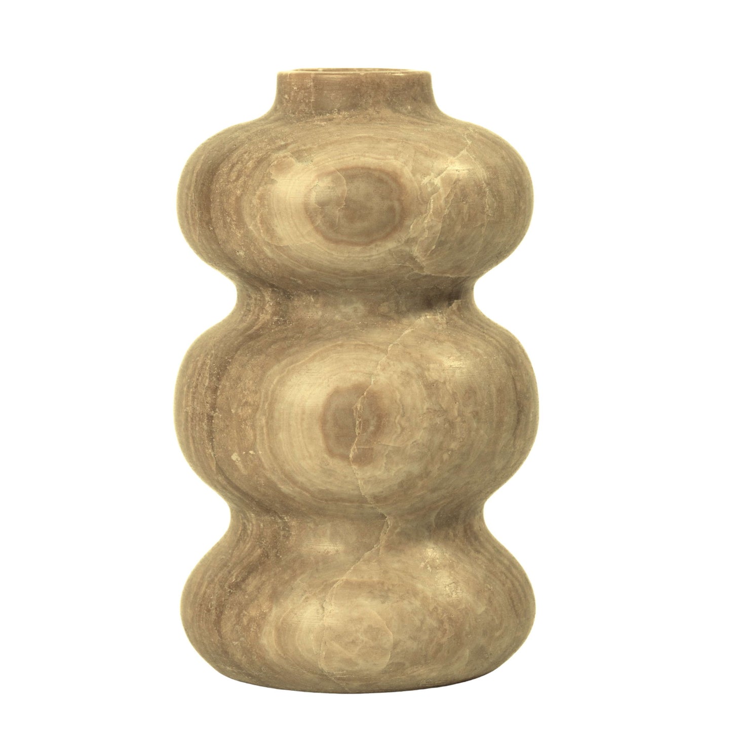 Marble Swell Vase - Dark Onyx