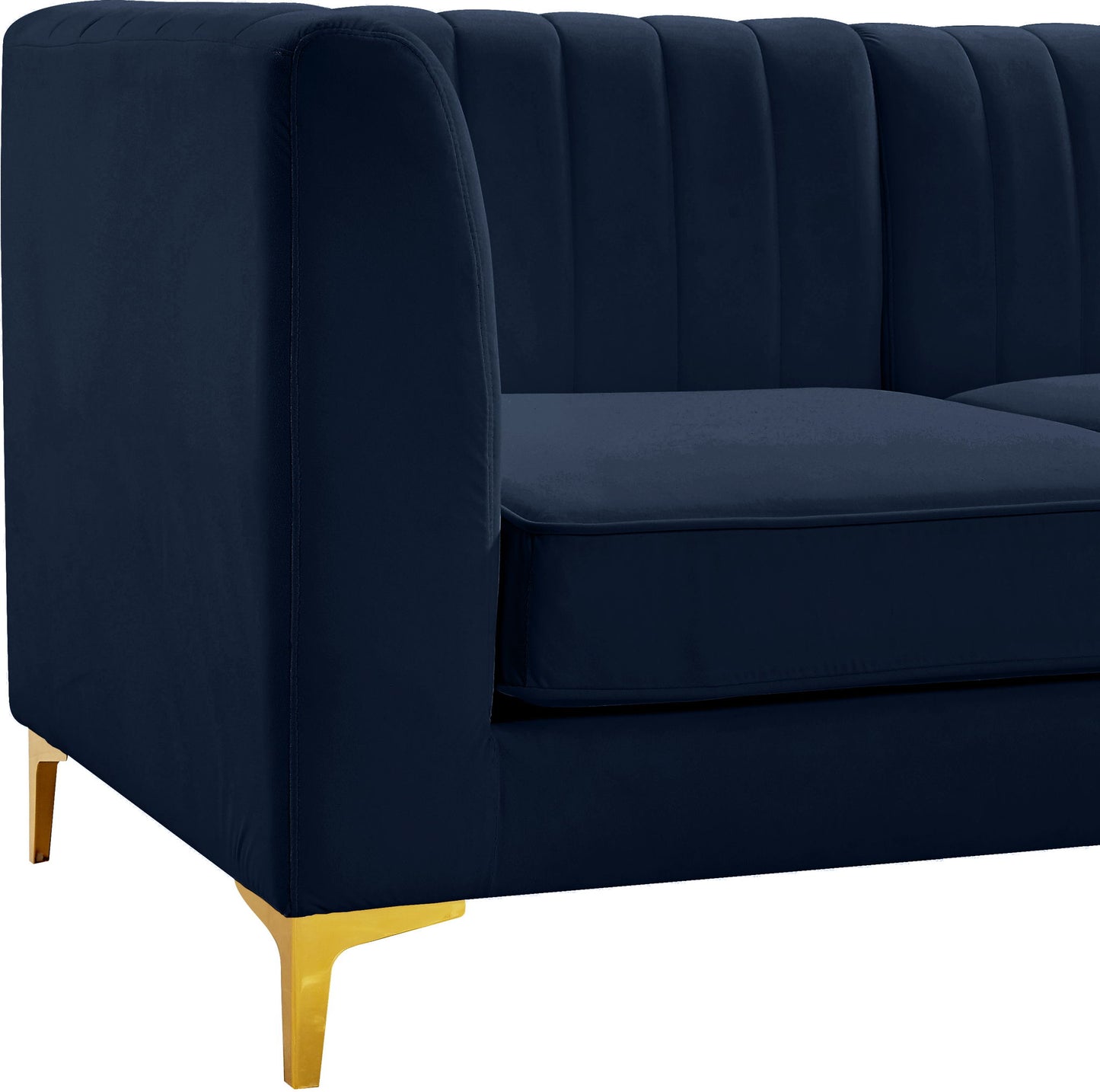 Alina - 8 Piece Velvet Modular Sectional