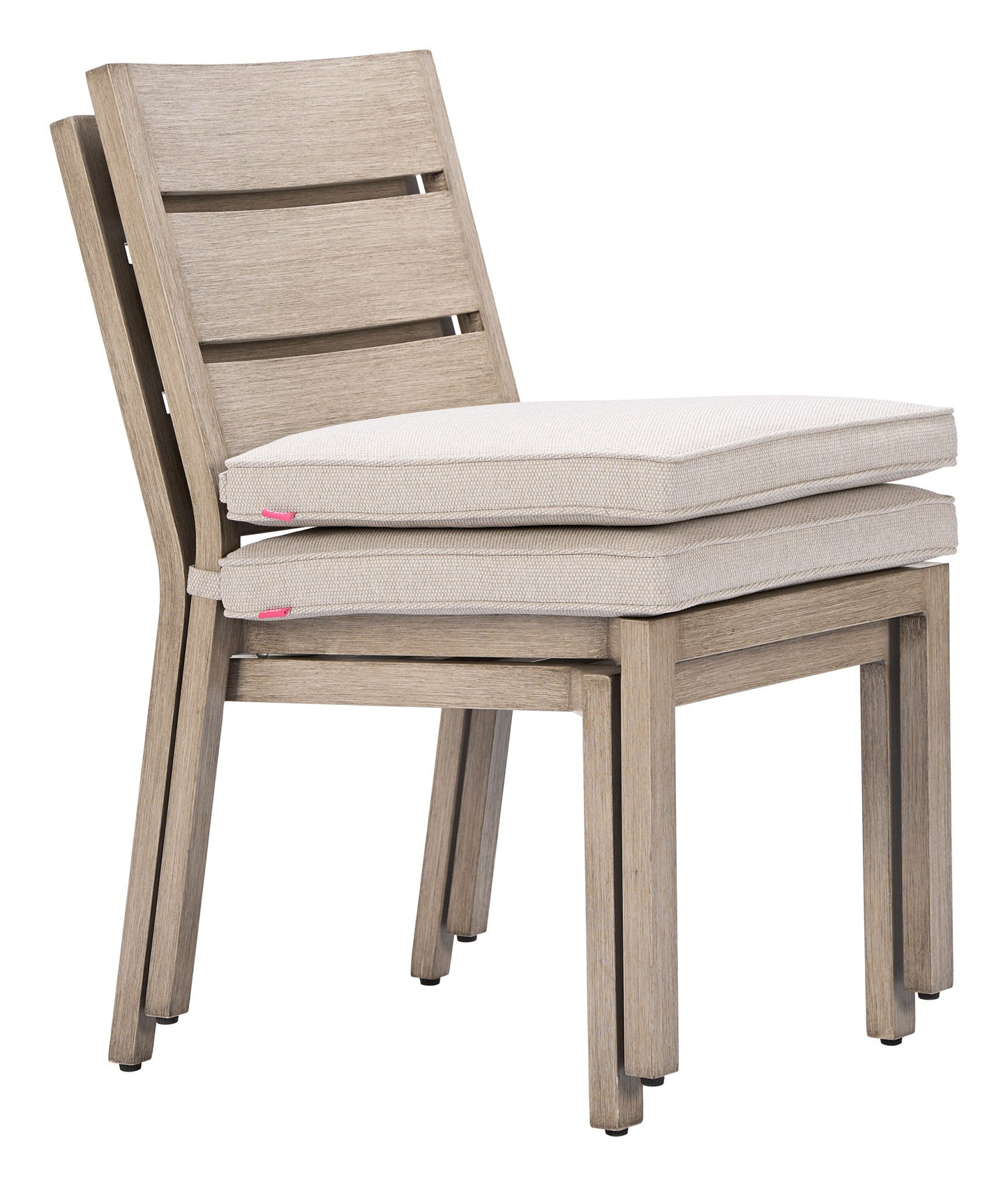 Reefline - Armless Dining Chair (Set of 2) - Gray / Light Brown