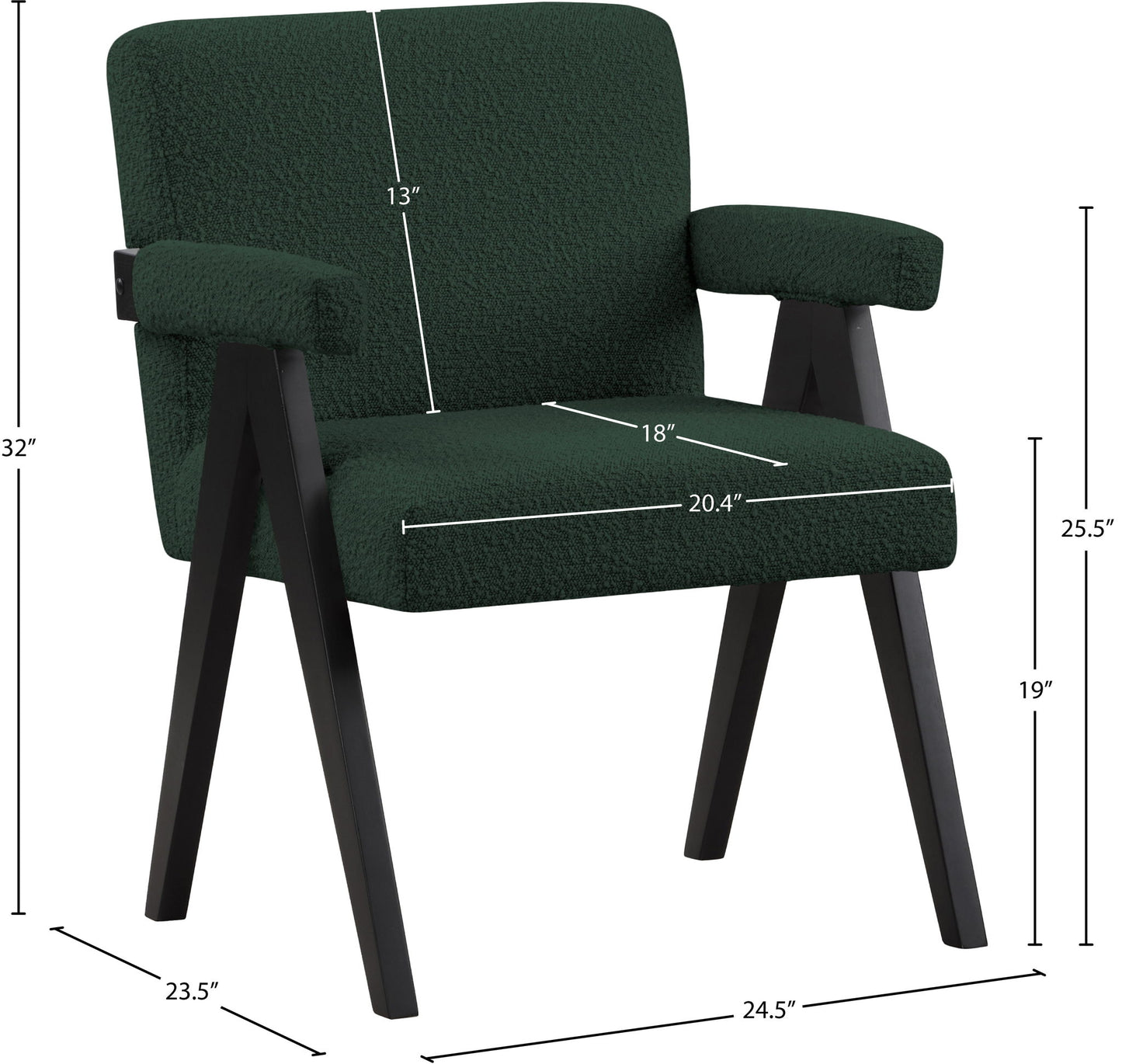 Woodloch - Accent Chair With Black Frame
