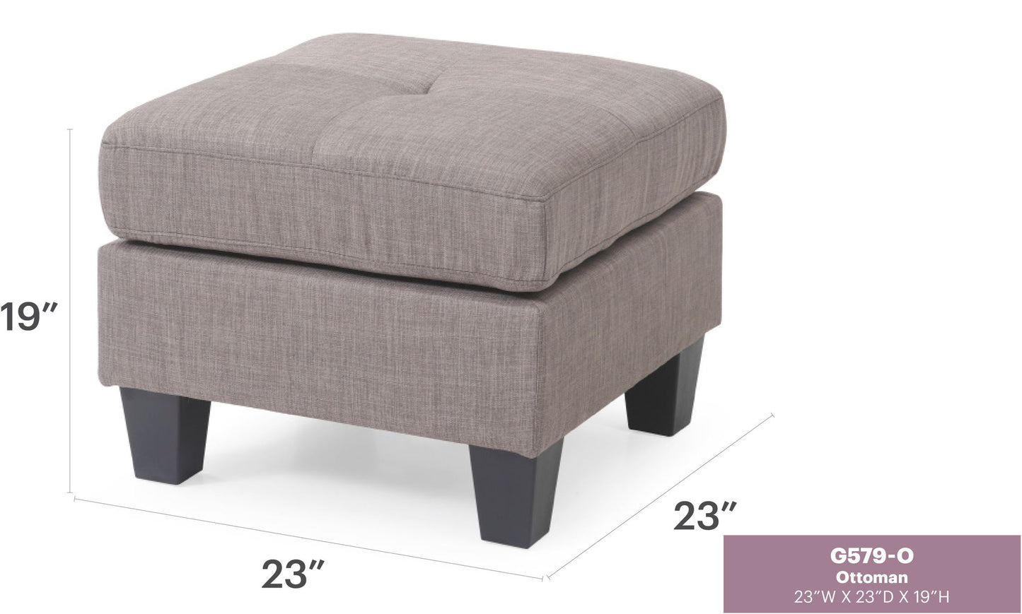 Glory Furniture - Newbury - Ottoman