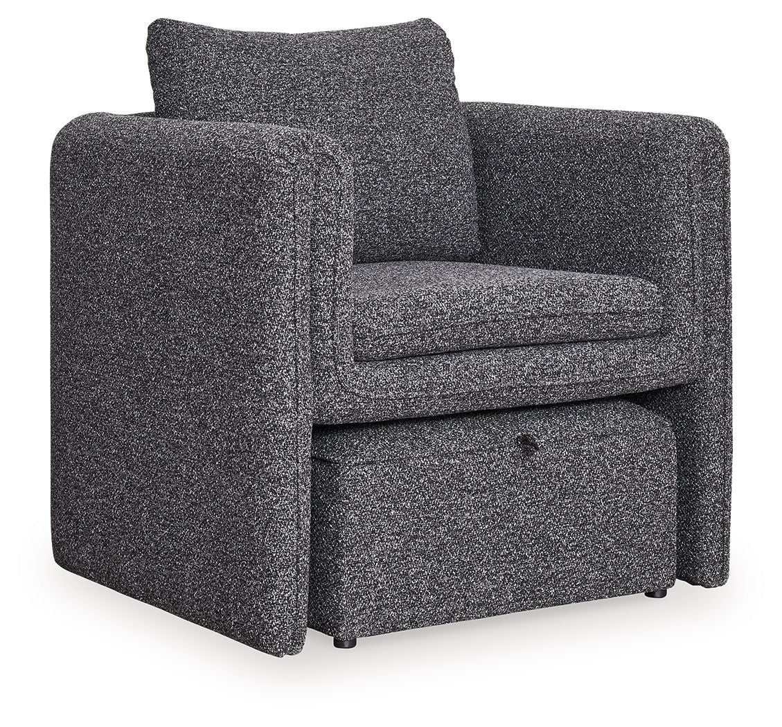 Vreni - Accent Chair - Charcoal / Black