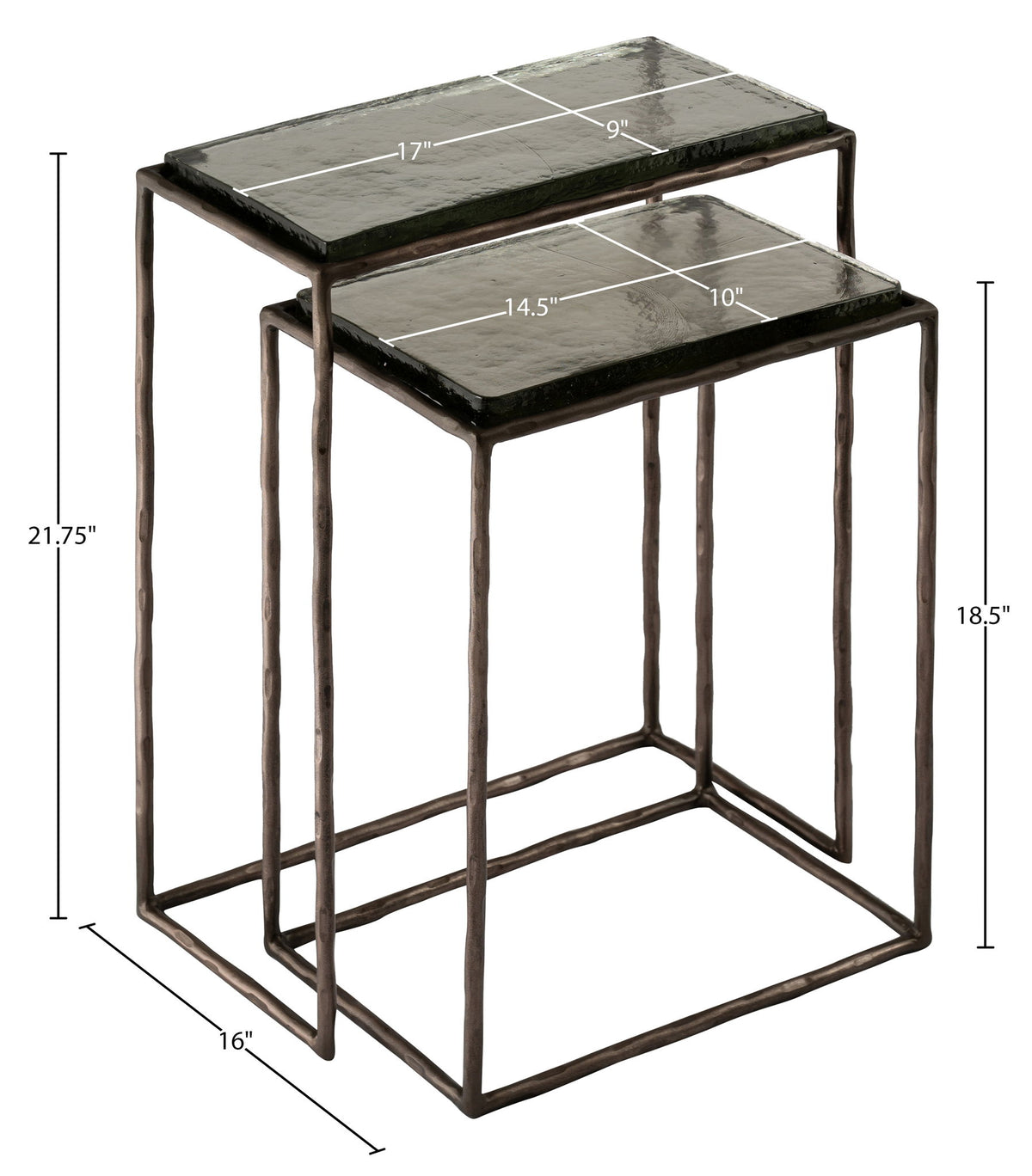 Calida - Nesting End Table - Bronze