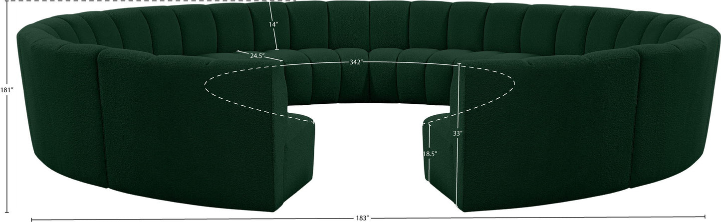 Infinity - 12 Piece Boucle Modular Sectional