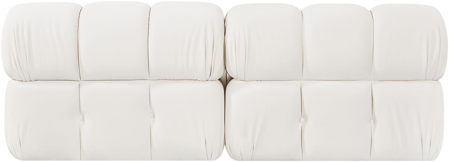 Orin - Velvet Performance Fabric Upholstered 2 Piece Modular Sofa