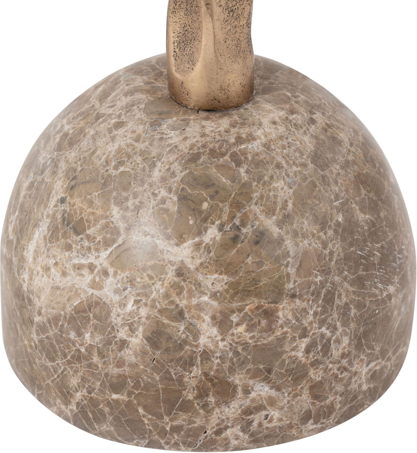 Helix - Genuine Marble Top And Aluminum Base End / Side Table