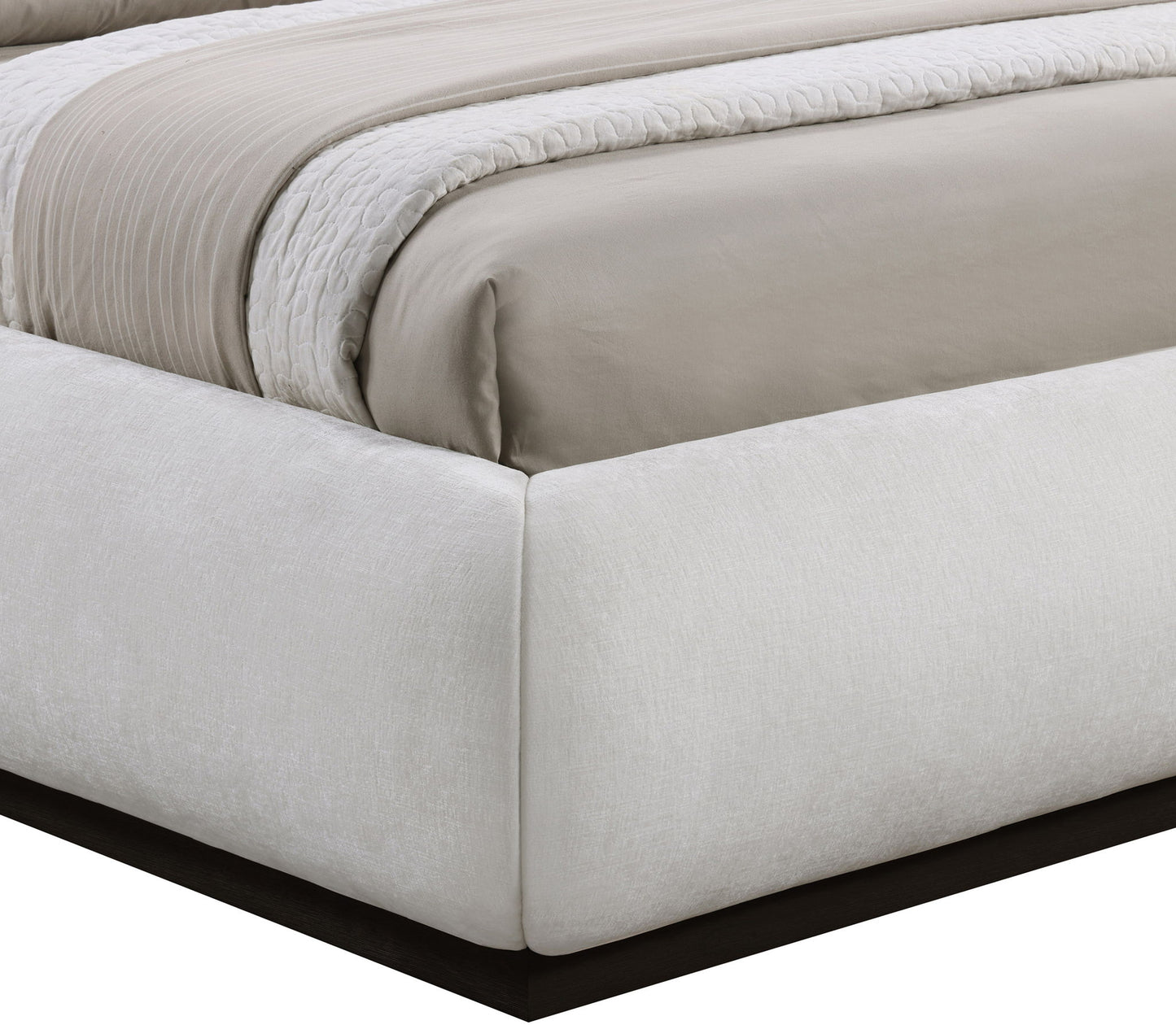 Vaughn - Chenille Bed With Black Base