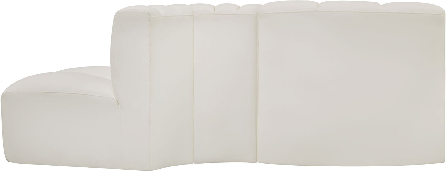 Arc - Faux Leather 3 Piece Modular Sofa