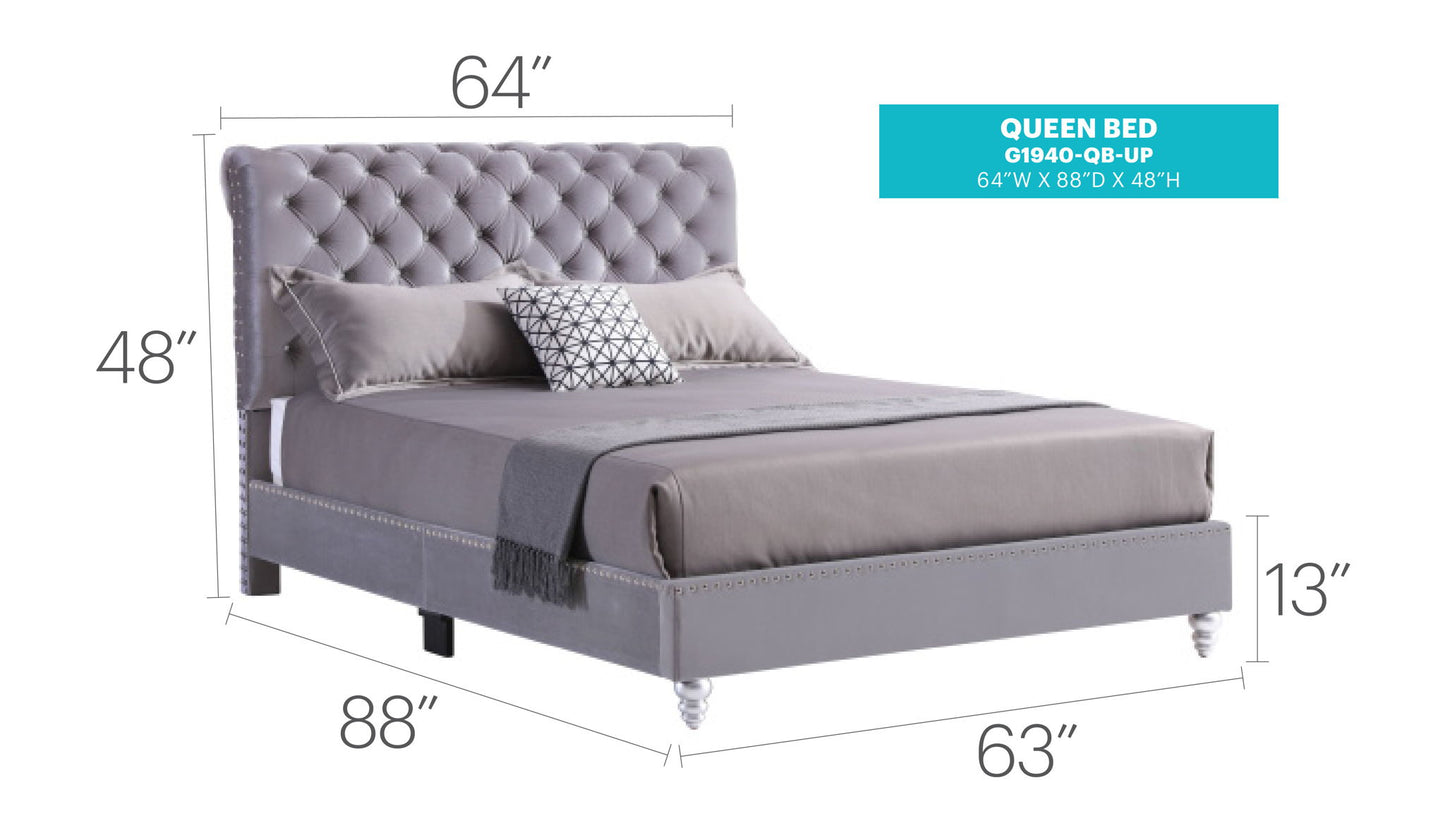 Glory Furniture - Maxx - Tufted Upholstered Bed