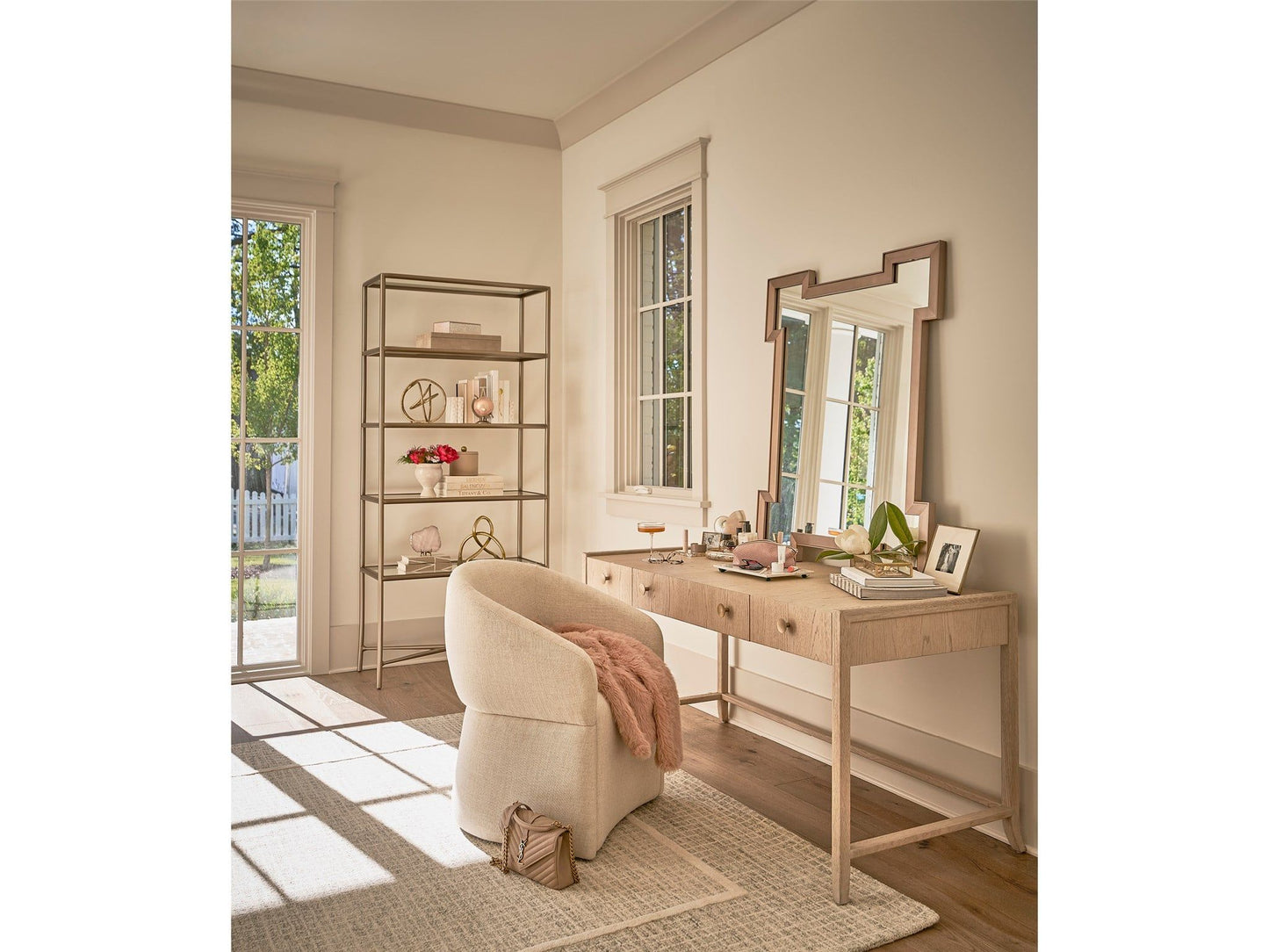 Velora - Desk - Light Brown