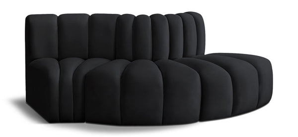 Arc - Velvet 3 Piece Modular Sofa