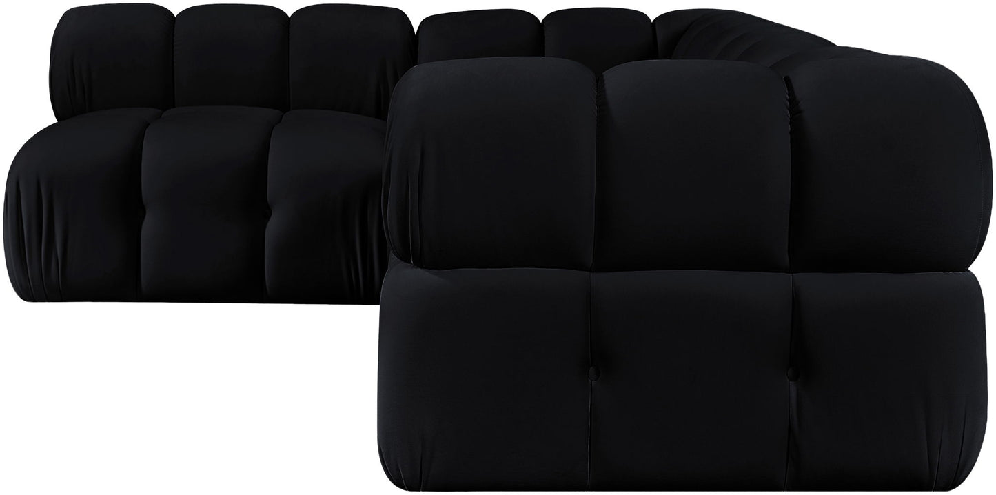 Orin - Fabric Velvet 4 Piece Modular Sectional