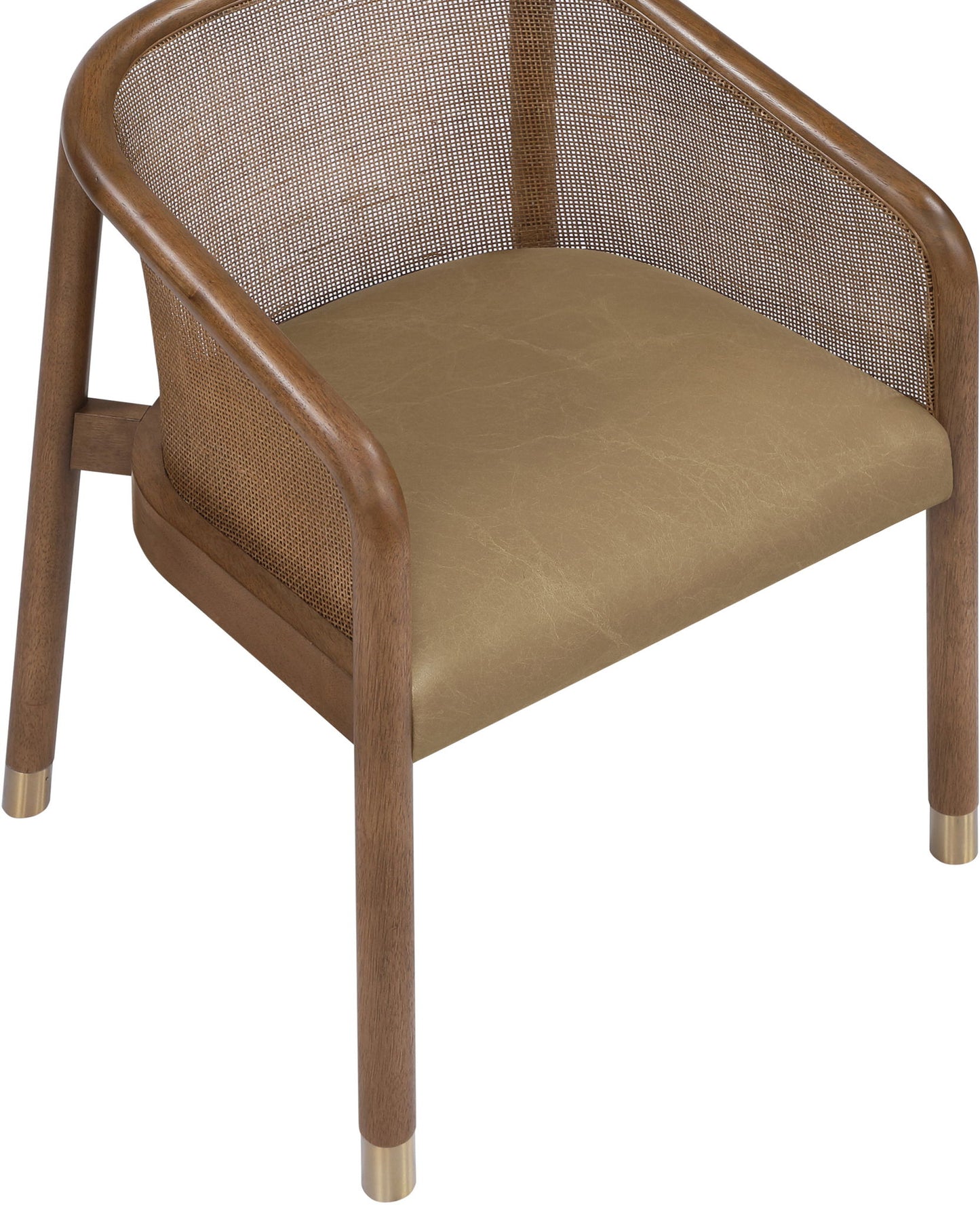 Sylvan - Vegan Leather Dining Chair (Set of 2) - Brown Frame