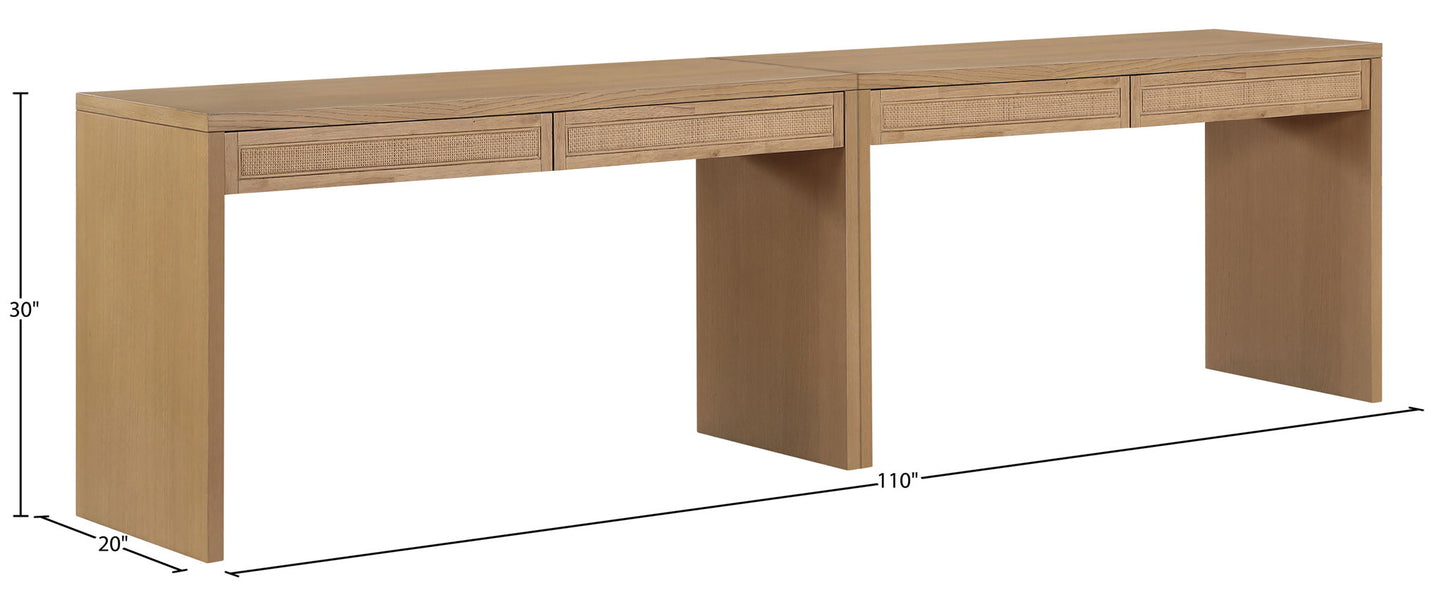 Avro - Solid Wood And Oak Veneer Desk