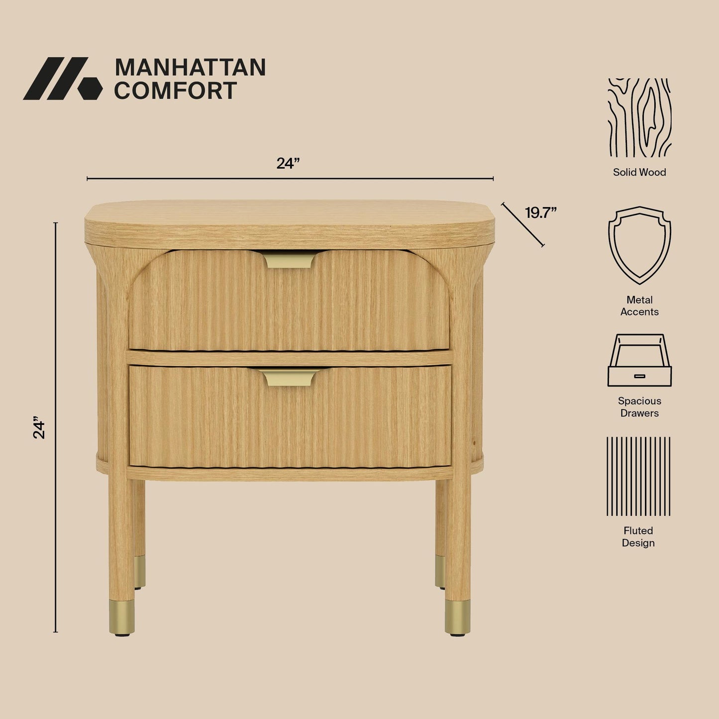 Manhattan Park - Nightstand