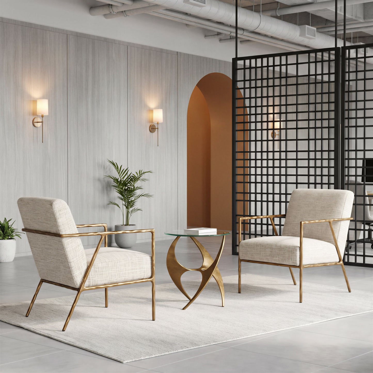 Sabel - Side Table - Gold