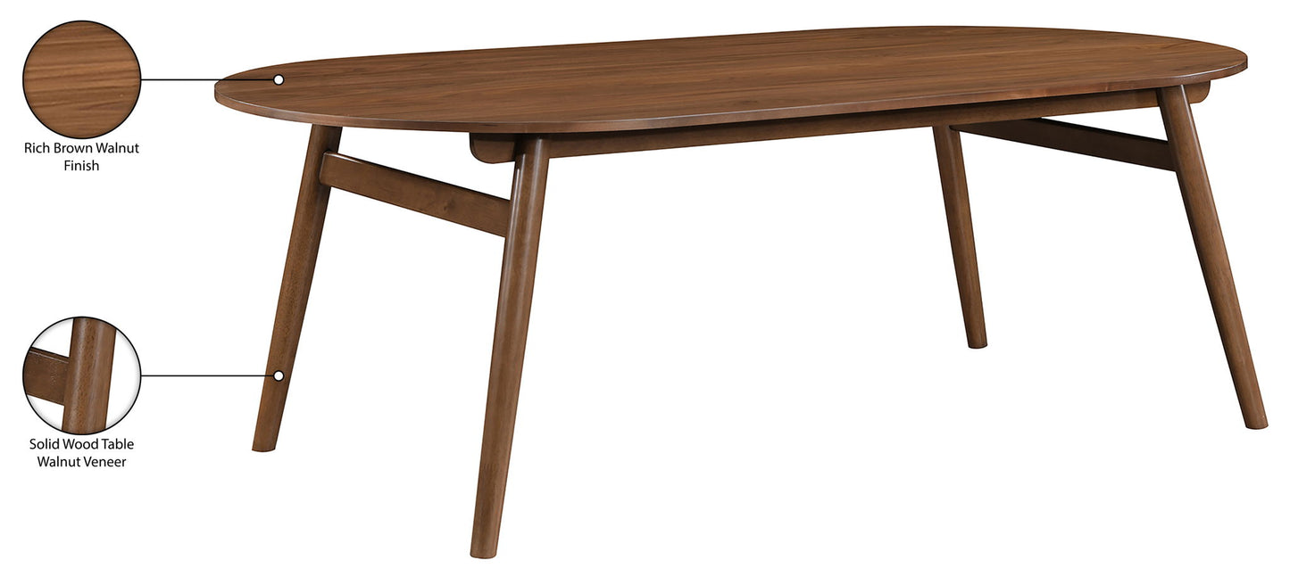 Leesa - Solid Wood And Walnut Veneer Dining Table