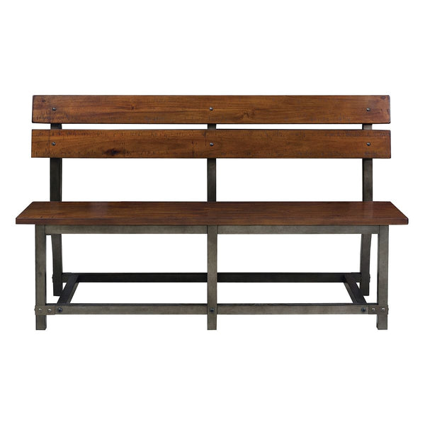 Counter Height Bench with Back