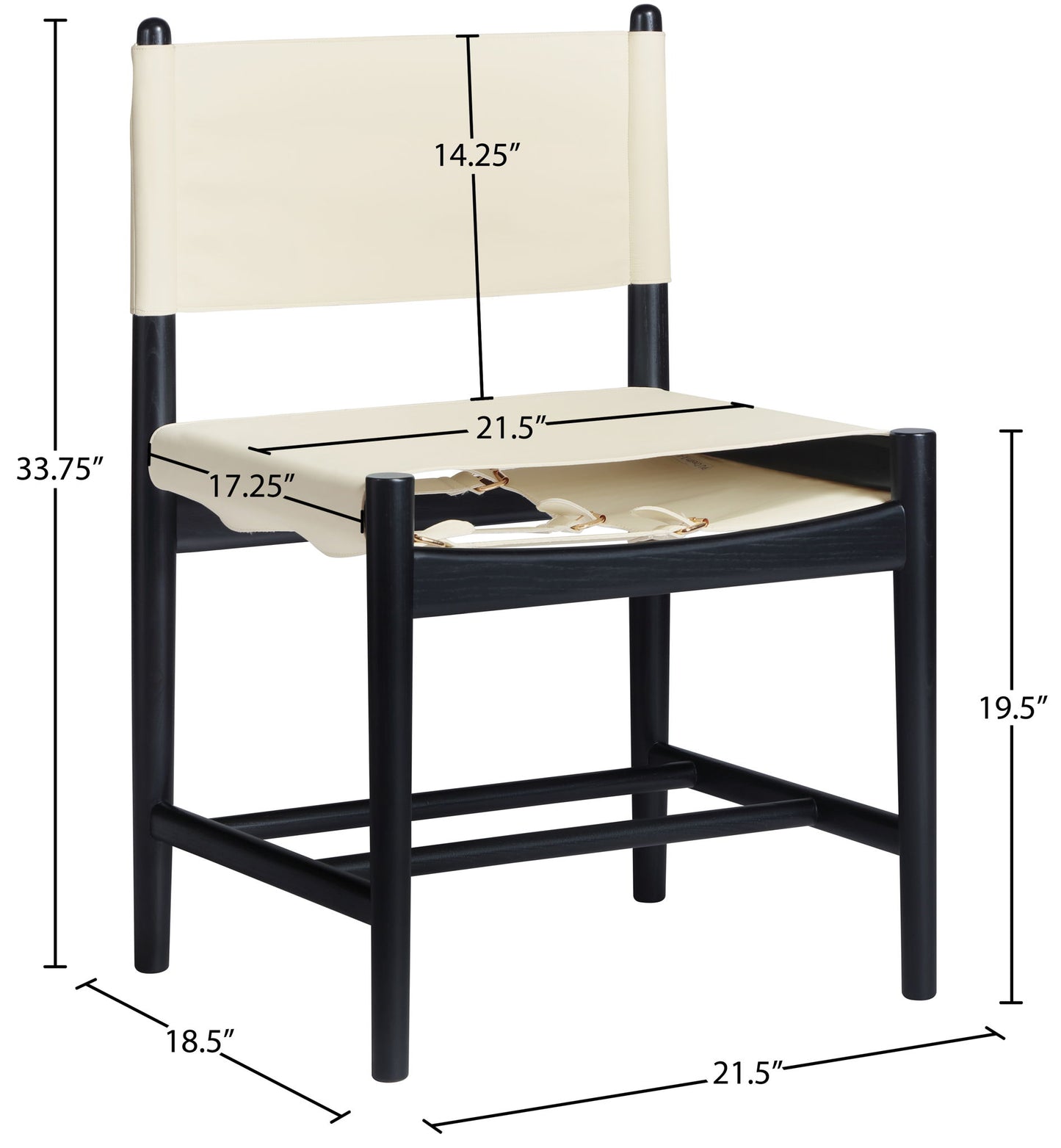 Rawlins - Dining Chair (Set of 2) - Black Frame
