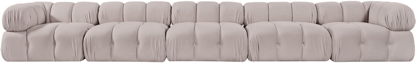 Orin - Fabric Velvet 5 Piece Modular Sofa