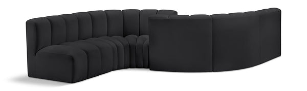 Arc - Faux Leather 6 Piece Modular Sofa