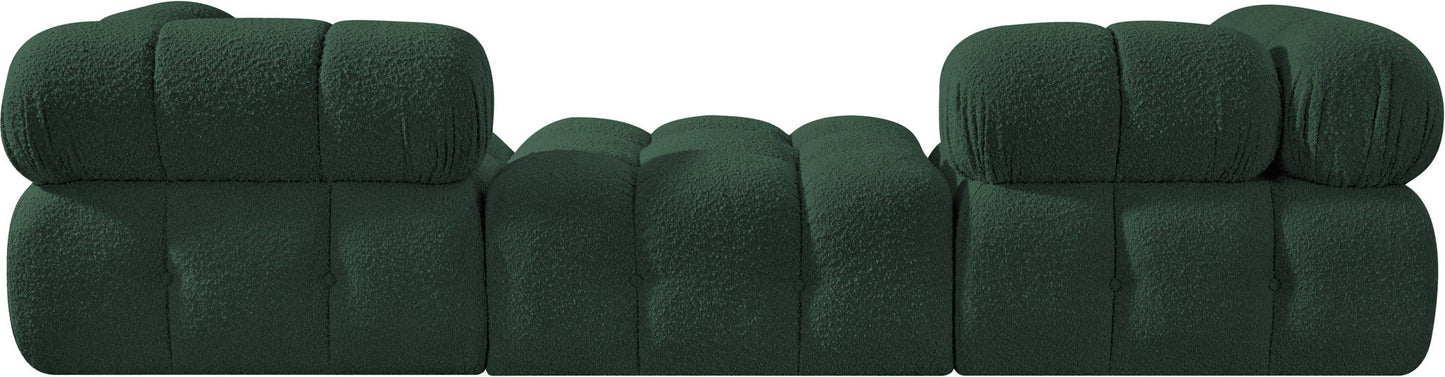 Ames - 3 Piece Boucle Modular Sofa With 1 Backless Seat