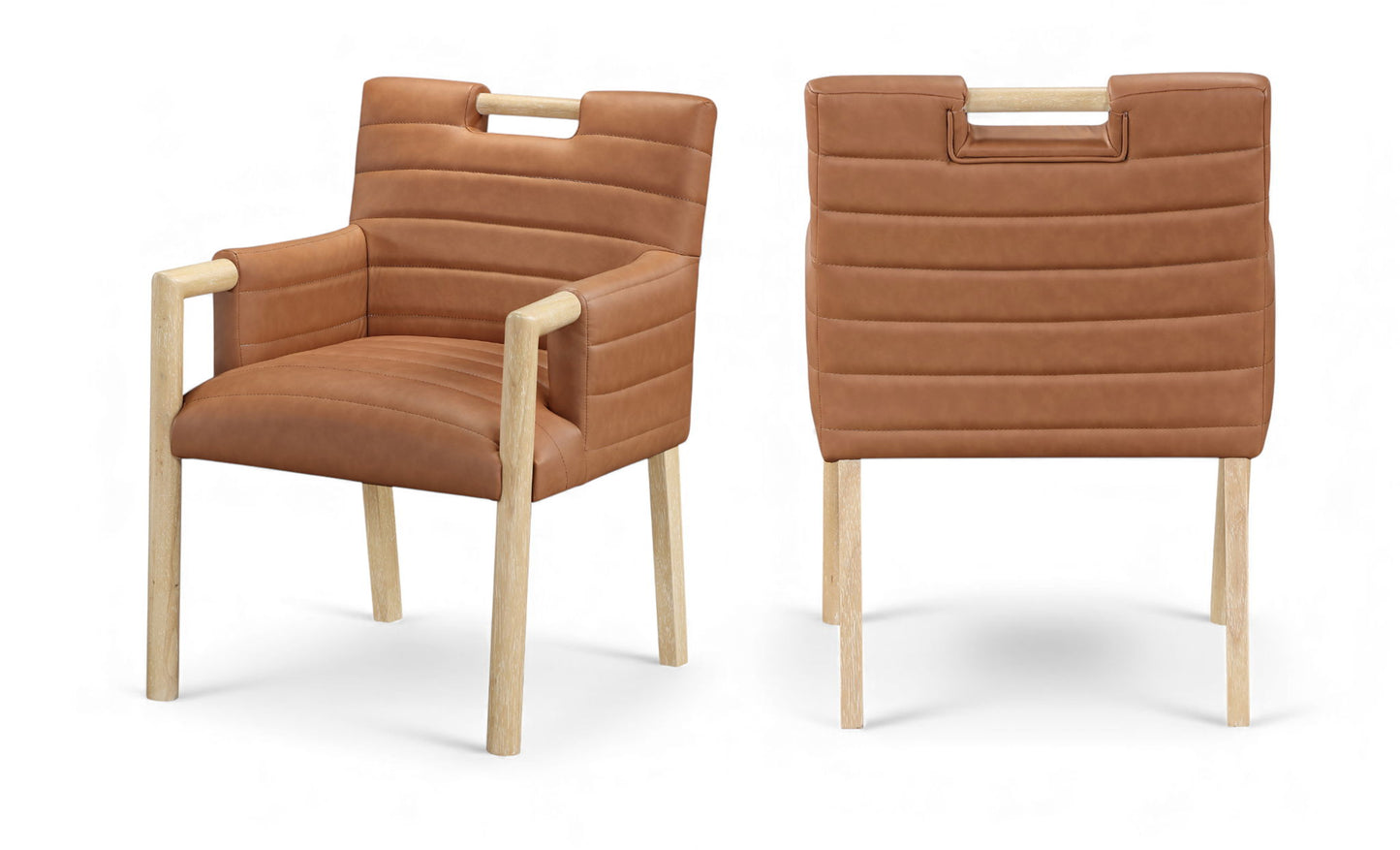 Aimee - Dining Arm Chair - Light Brown Legs