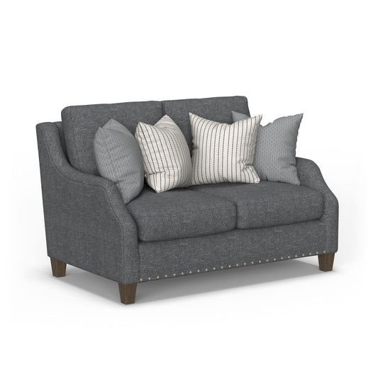 Gianna - Fabric Loveseat With Nailhead Trim