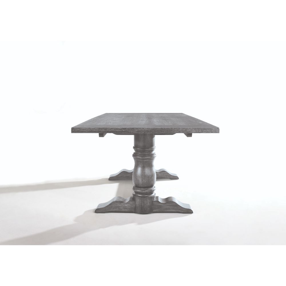Leventis - 30" Dining Table - Weathered Gray