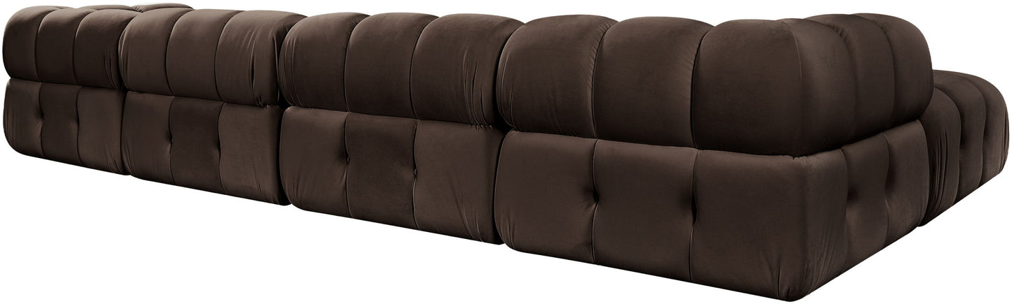 Orin - Fabric Velvet 5 Piece Modular Sectional
