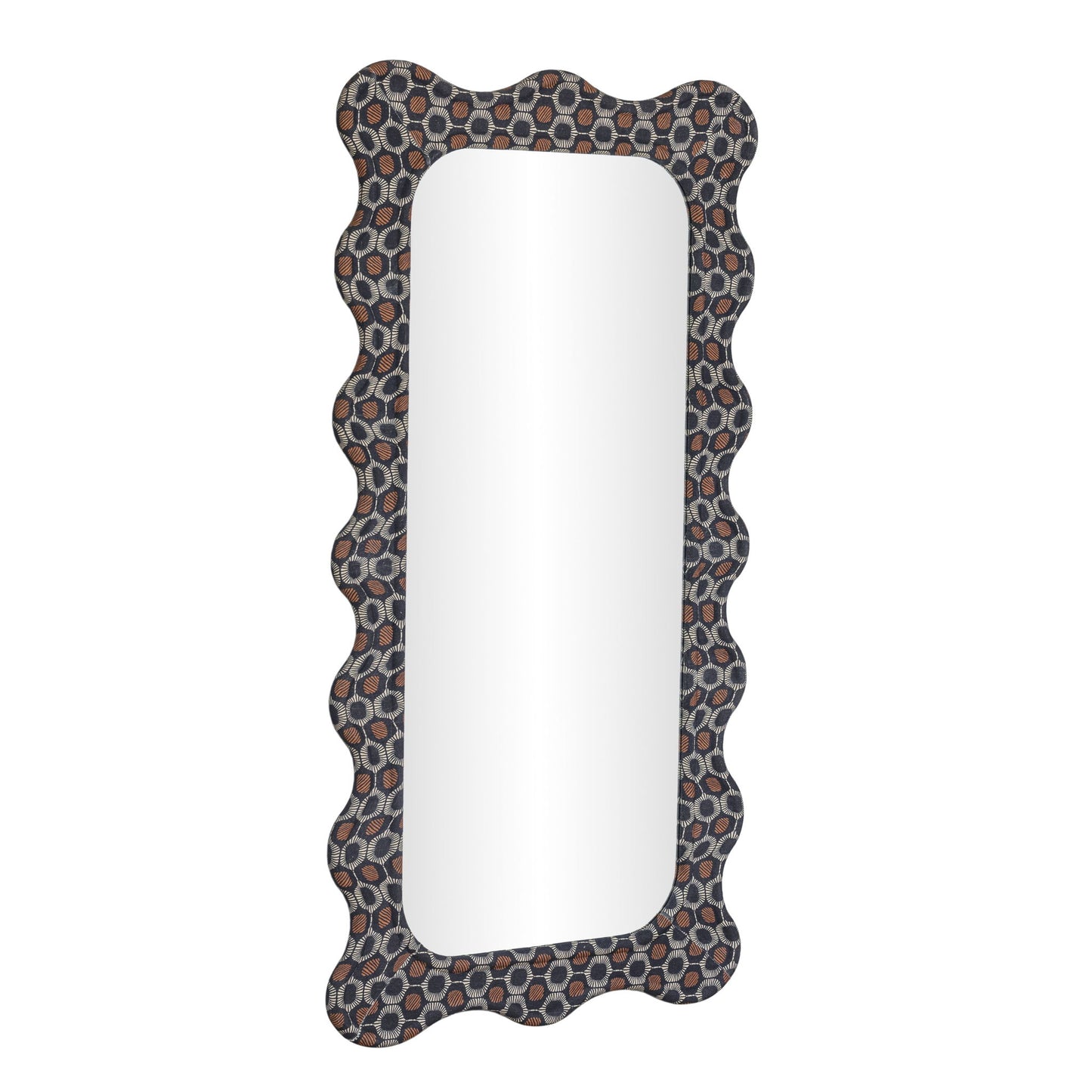 Charlene - 39" x 75" Squiggle Wall Mirror - Biologic Print