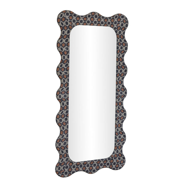 Charlene - 39" x 75" Squiggle Wall Mirror - Biologic Print