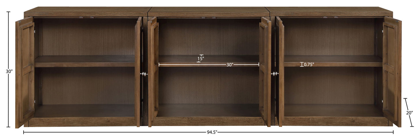 Vero - Solid Wood And Oak Venee Sideboard/Buffet