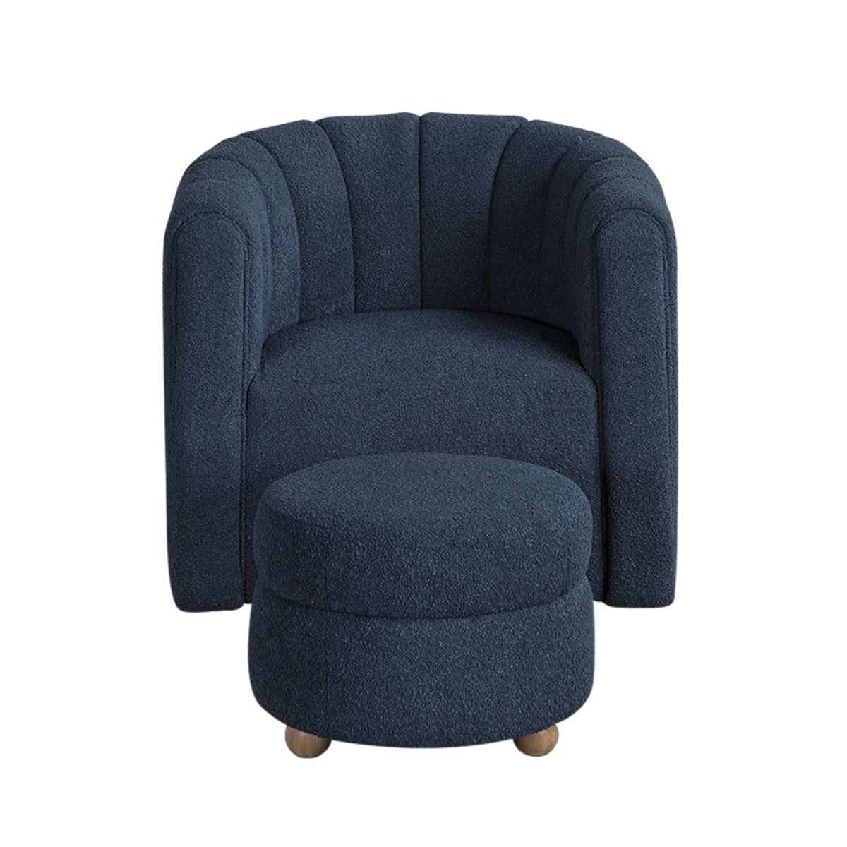 Delaney Swivel Chair with Ottoman