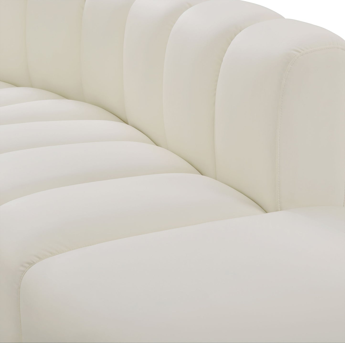 Arc - Faux Leather 2 Piece Modular Sofa