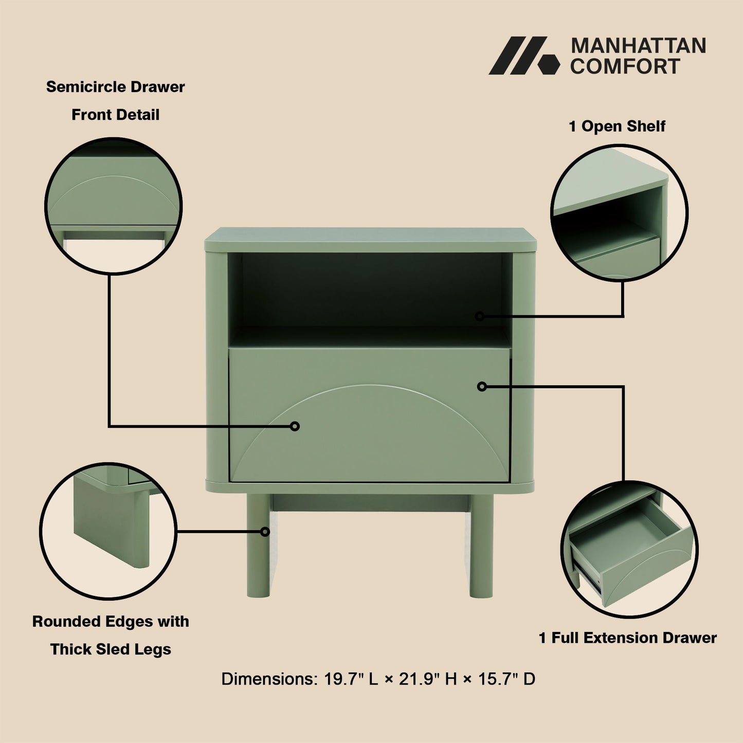 Manhattan Ella - Nightstand