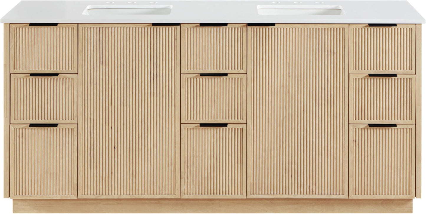 Willard - Engineered Stone And Solid Wood Bathroom Vanity