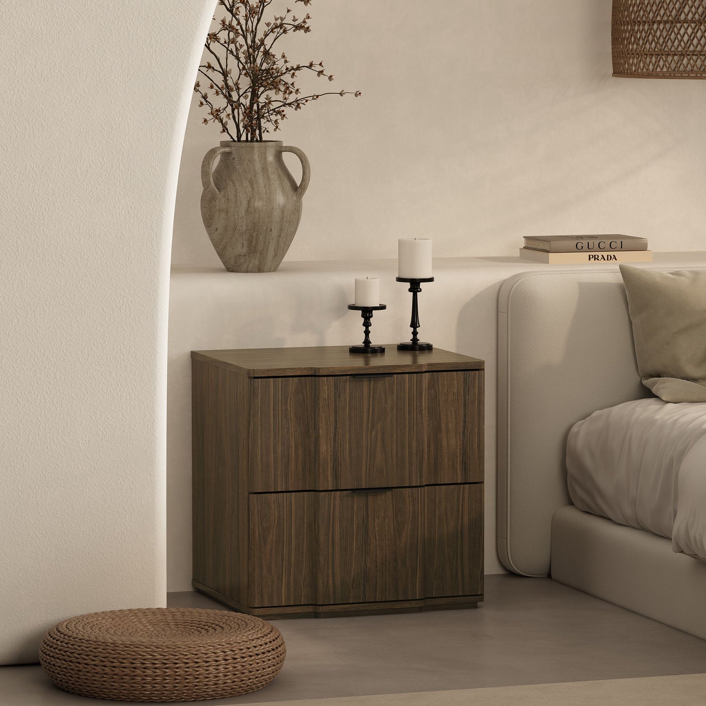 Manhattan Clive - 2-Drawer Nightstand