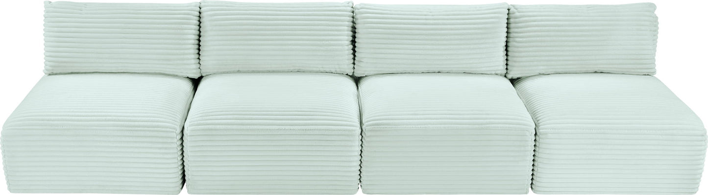 Shaggy - 4 Seat Modular Armless Sofa