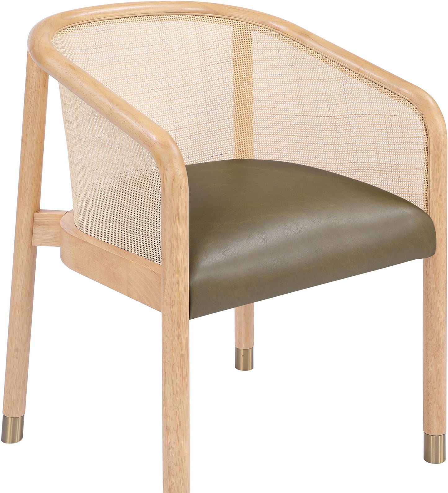 Sylvan - Vegan Leather Dining Chair (Set of 2) - Natural Frame